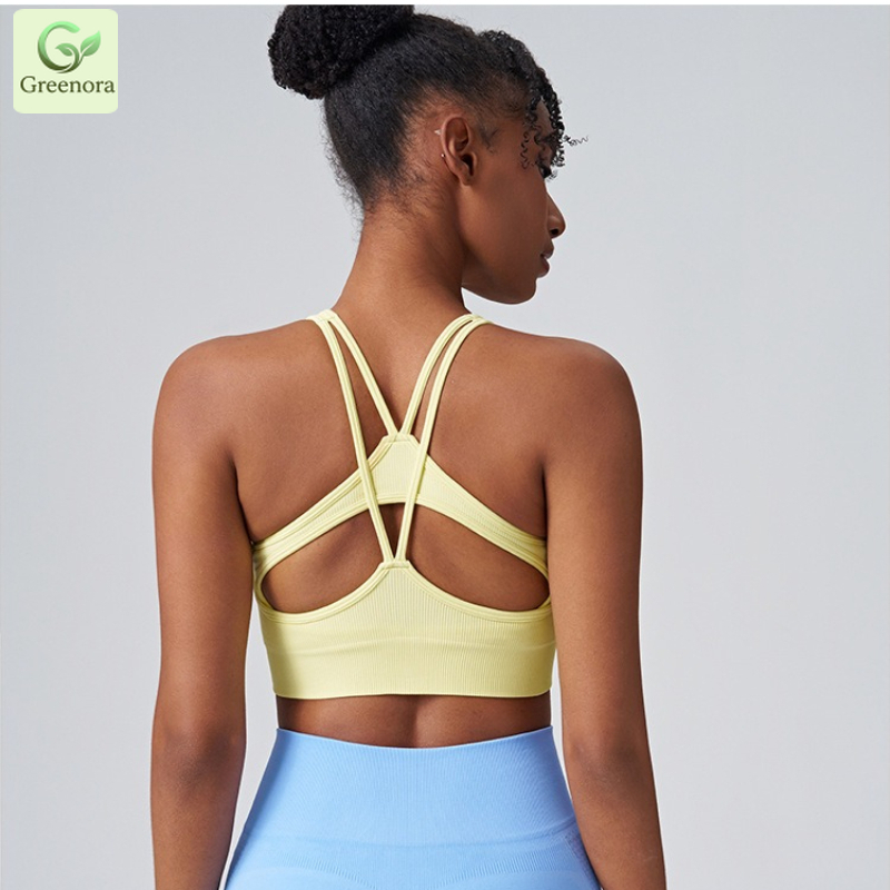 Sutiã Esportivo Sem Costura Gr - Seamless Ribbed Workout Tank Top avaliação e preço