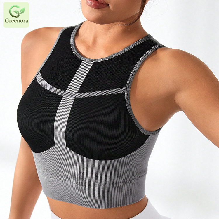 Sutiã Esportivo Sem Costura Fe - Seamless Ribbed Workout Tank Top avaliação e preço